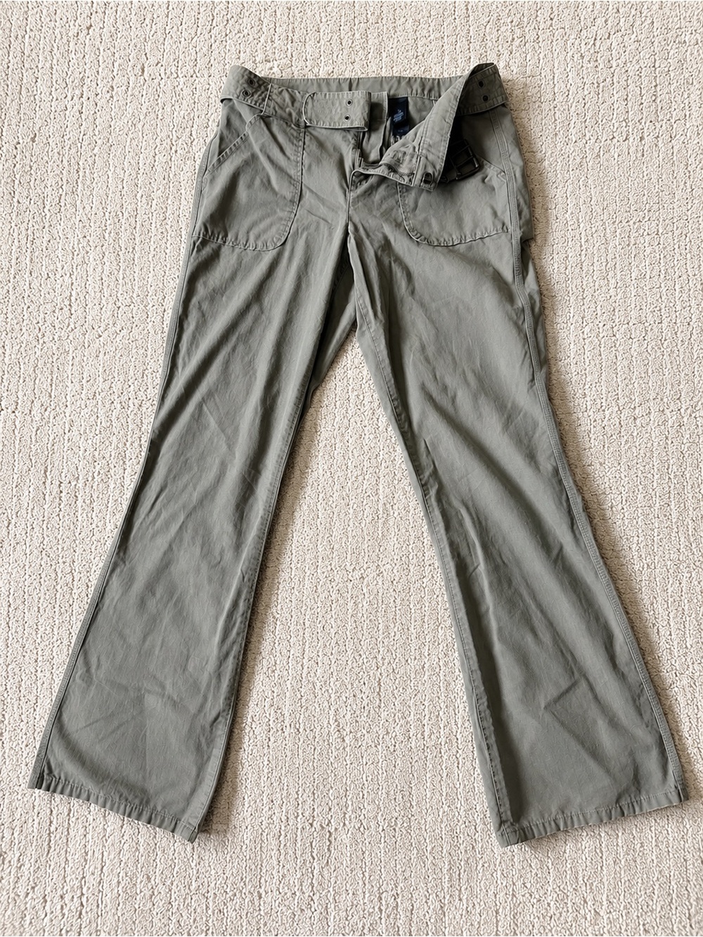DKNY Active Olive Wide Leg Pants Size 10